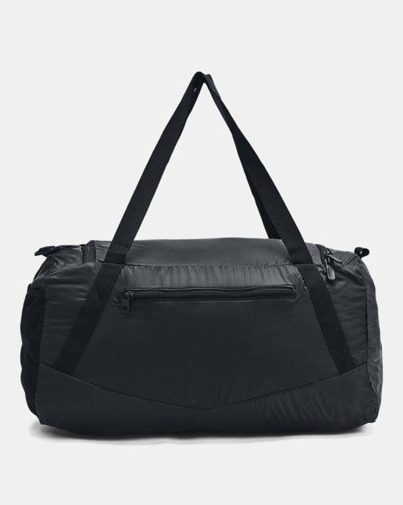 UA Hustle 5.0 XS摺疊式旅行袋 in Black image number 2